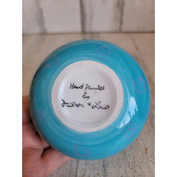 Milson Louis miniature cat Bowl Pottery home decor figure - Picture 6 of 6